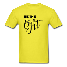 Load image into Gallery viewer, Be the Light Unisex Classic T-Shirt - yellow
