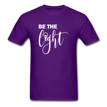Load image into Gallery viewer, Be the Light Unisex Classic T-Shirt - purple
