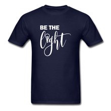 Load image into Gallery viewer, Be the Light Unisex Classic T-Shirt - navy
