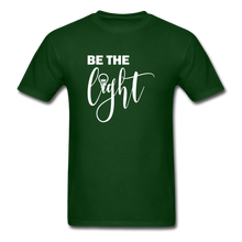 Load image into Gallery viewer, Be the Light Unisex Classic T-Shirt - forest green

