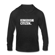 Load image into Gallery viewer, Kingdom Citizen Unisex Tri-Blend Hoodie Shirt - heather black
