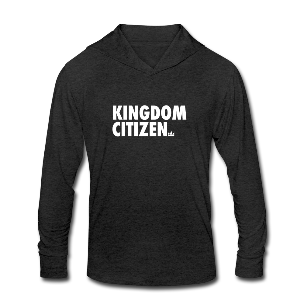 Kingdom Citizen Unisex Tri-Blend Hoodie Shirt - heather black