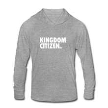Load image into Gallery viewer, Kingdom Citizen Unisex Tri-Blend Hoodie Shirt - heather grey
