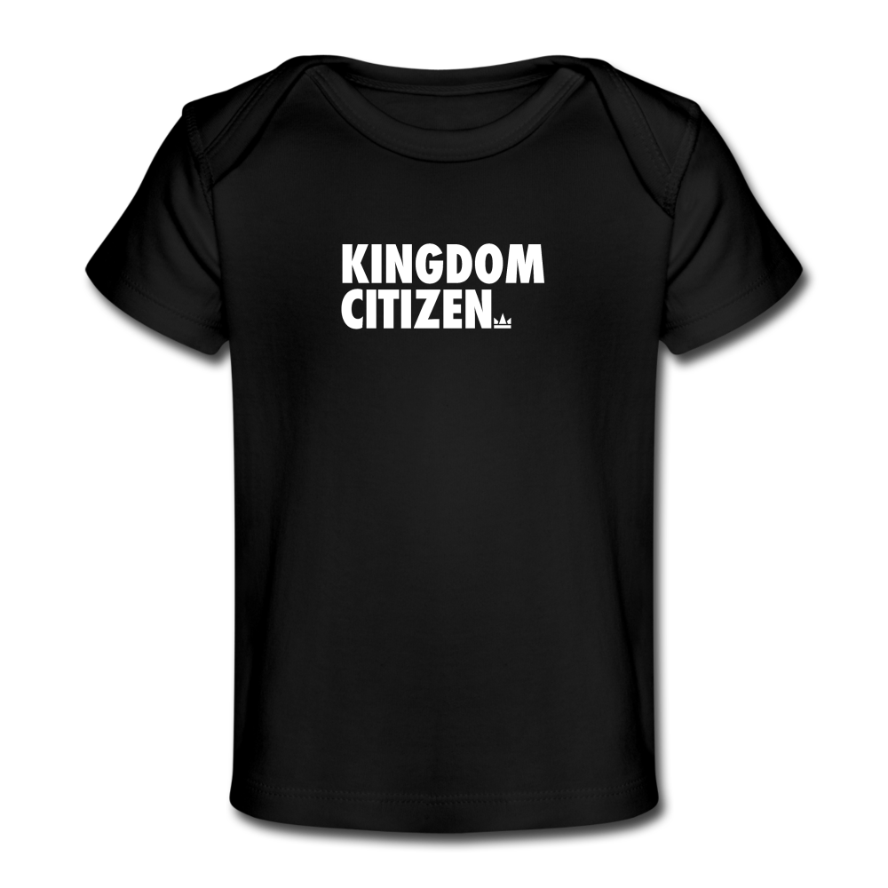 Kingdom Citizen Organic Baby T-Shirt - black