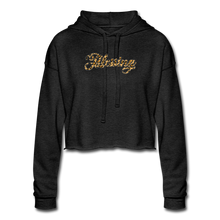 Load image into Gallery viewer, Blessings Women&#39;s Cropped Hoodie - deep heather
