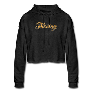 Blessings Women's Cropped Hoodie - deep heather
