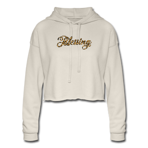 Blessings Women's Cropped Hoodie - dust