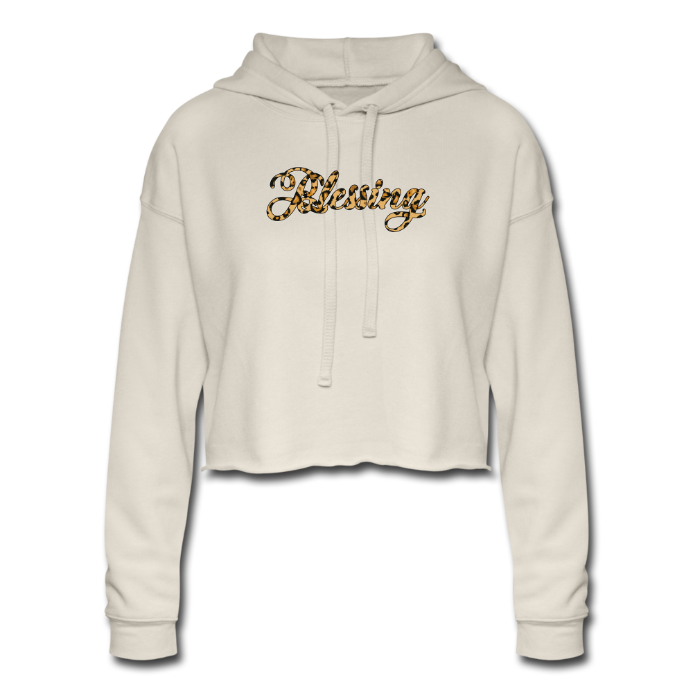 Blessings Women's Cropped Hoodie - dust