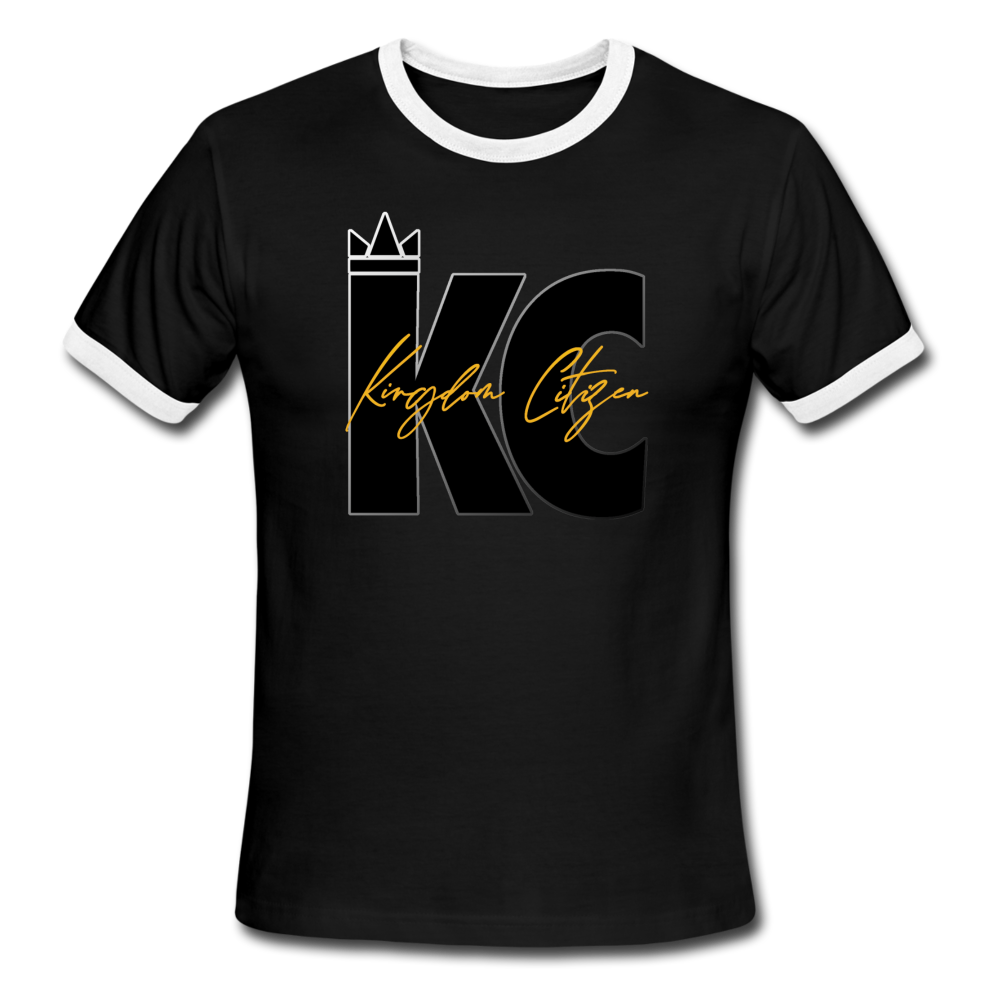 Kingdom Citizen Men's Ringer T-Shirt - black/white