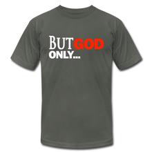 Load image into Gallery viewer, But God Only Unisex Jersey T-Shirt by Bella + Canvas - asphalt
