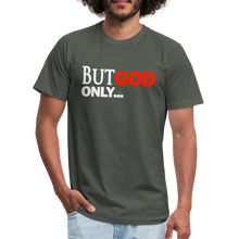 Load image into Gallery viewer, But God Only Unisex Jersey T-Shirt by Bella + Canvas - asphalt
