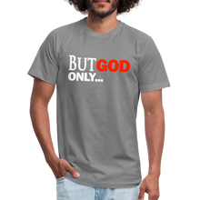 Load image into Gallery viewer, But God Only Unisex Jersey T-Shirt by Bella + Canvas - slate
