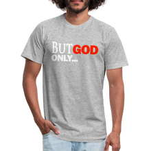 Load image into Gallery viewer, But God Only Unisex Jersey T-Shirt by Bella + Canvas - heather gray
