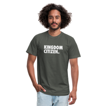 Load image into Gallery viewer, Kingdom Citizen Cool Grey Unisex Jersey T-Shirt by Bella + Canvas - asphalt
