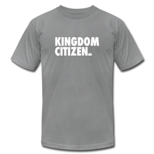 Load image into Gallery viewer, Kingdom Citizen Cool Grey Unisex Jersey T-Shirt by Bella + Canvas - slate
