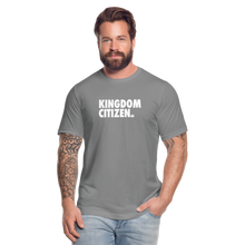 Load image into Gallery viewer, Kingdom Citizen Cool Grey Unisex Jersey T-Shirt by Bella + Canvas - slate
