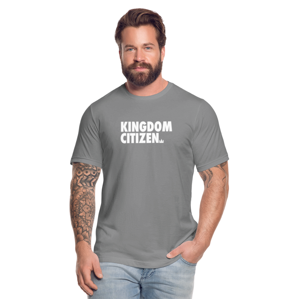 Kingdom Citizen Cool Grey Unisex Jersey T-Shirt by Bella + Canvas - slate