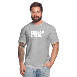 Kingdom Citizen Cool Grey Unisex Jersey T-Shirt by Bella + Canvas - heather gray