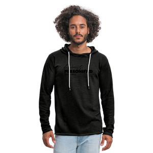 Unisex Lightweight Terry Hoodie - charcoal grey