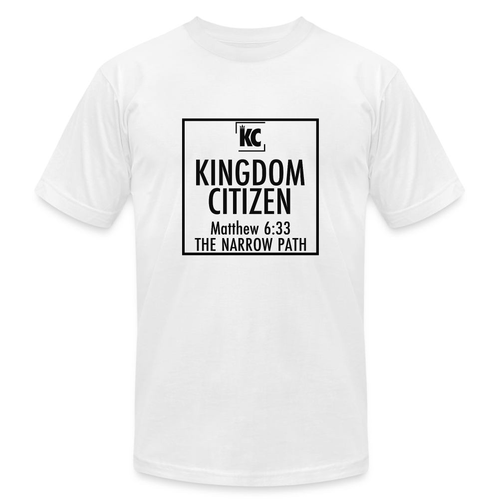 Kingdom Citizen  T-Shirt by Bella + Canvas - white